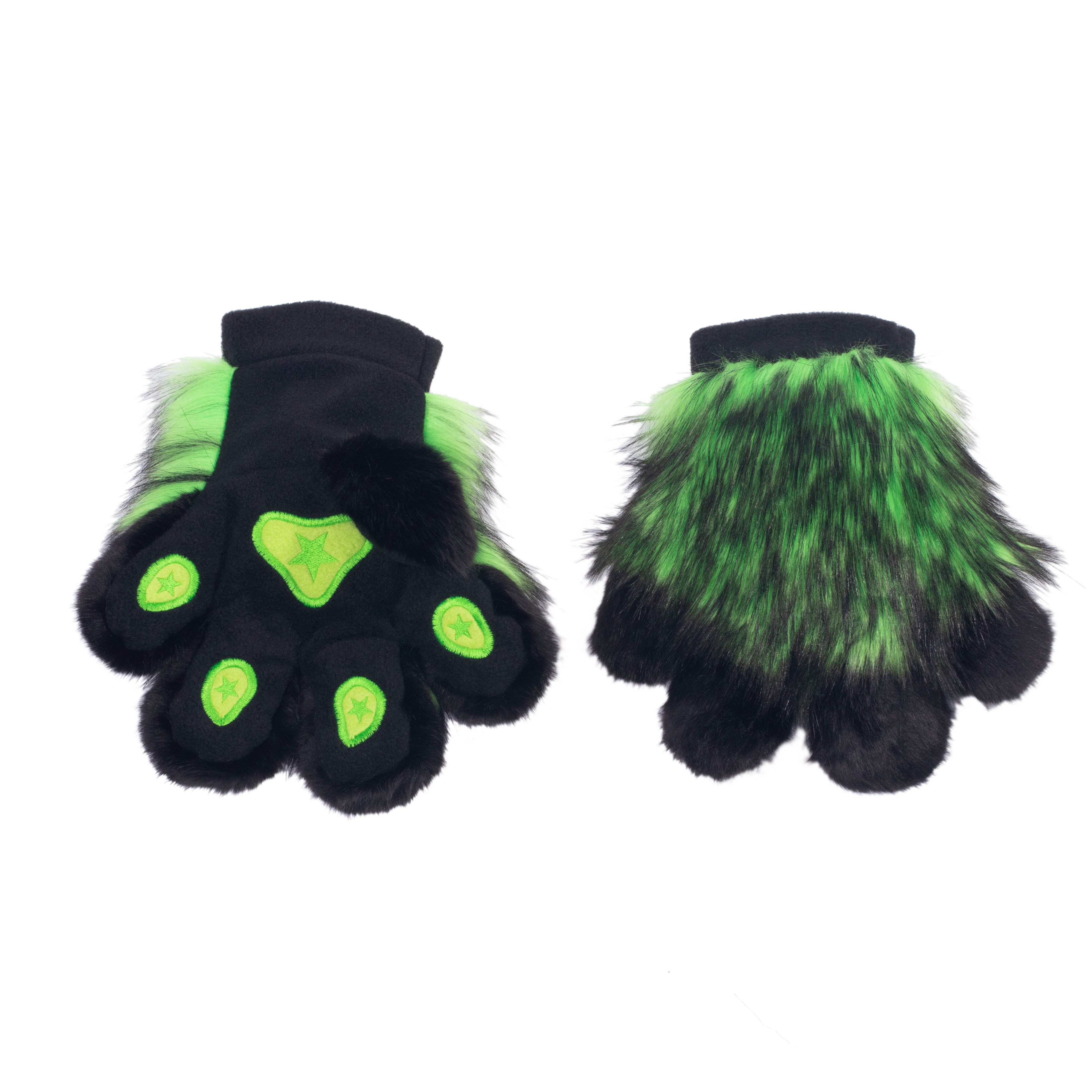 Wild Wolf Fur PawMitts - Pawstar Pawstar PawMitts cosplay, costume, furry, fursuit, hand paws, paw, ship-15, ship-30day