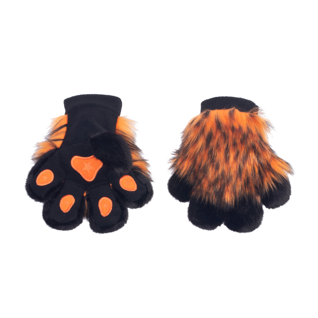 Wild Wolf Fur PawMitts - Pawstar Pawstar PawMitts cosplay, costume, furry, fursuit, hand paws, paw, ship-15, ship-30day