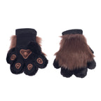 Brown chocolate Pawstar PawMitts fursuit hand paw gloves for partial fursuit halloween costumes anime cosplay