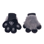 gray grey Pawstar PawMitts fursuit hand paw gloves for partial fursuit halloween costumes anime cosplay