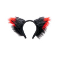 Red Pawstar Fox Yip Tip Ear Headband - fox ear headband for costumes, cosplay, fursuit, fashion, therian