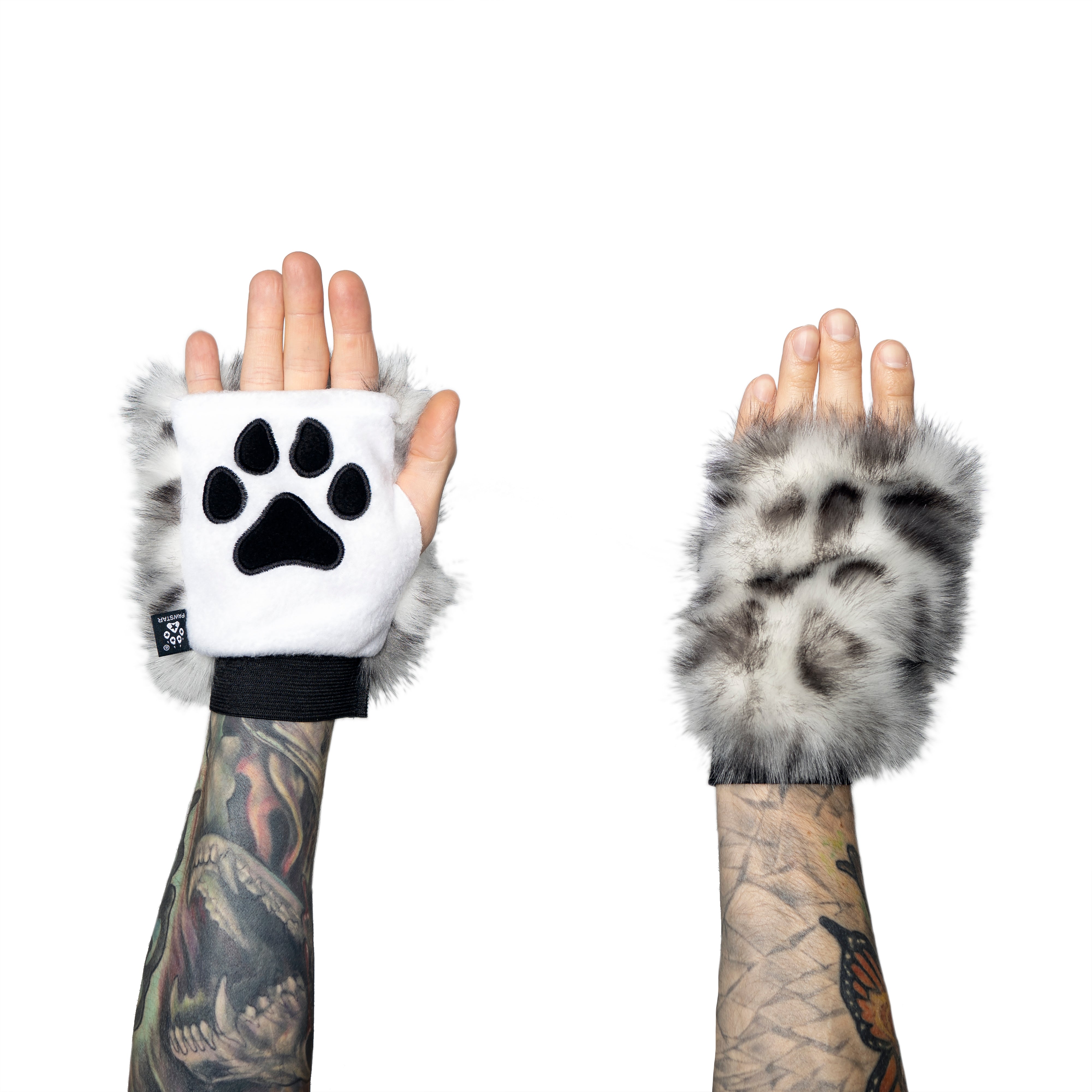 Snow Leopard Fur Pawlets - Pawstar Pawstar Pawlets cosplay, costume, furry, hand paws, paw, ship-15, ship-30day