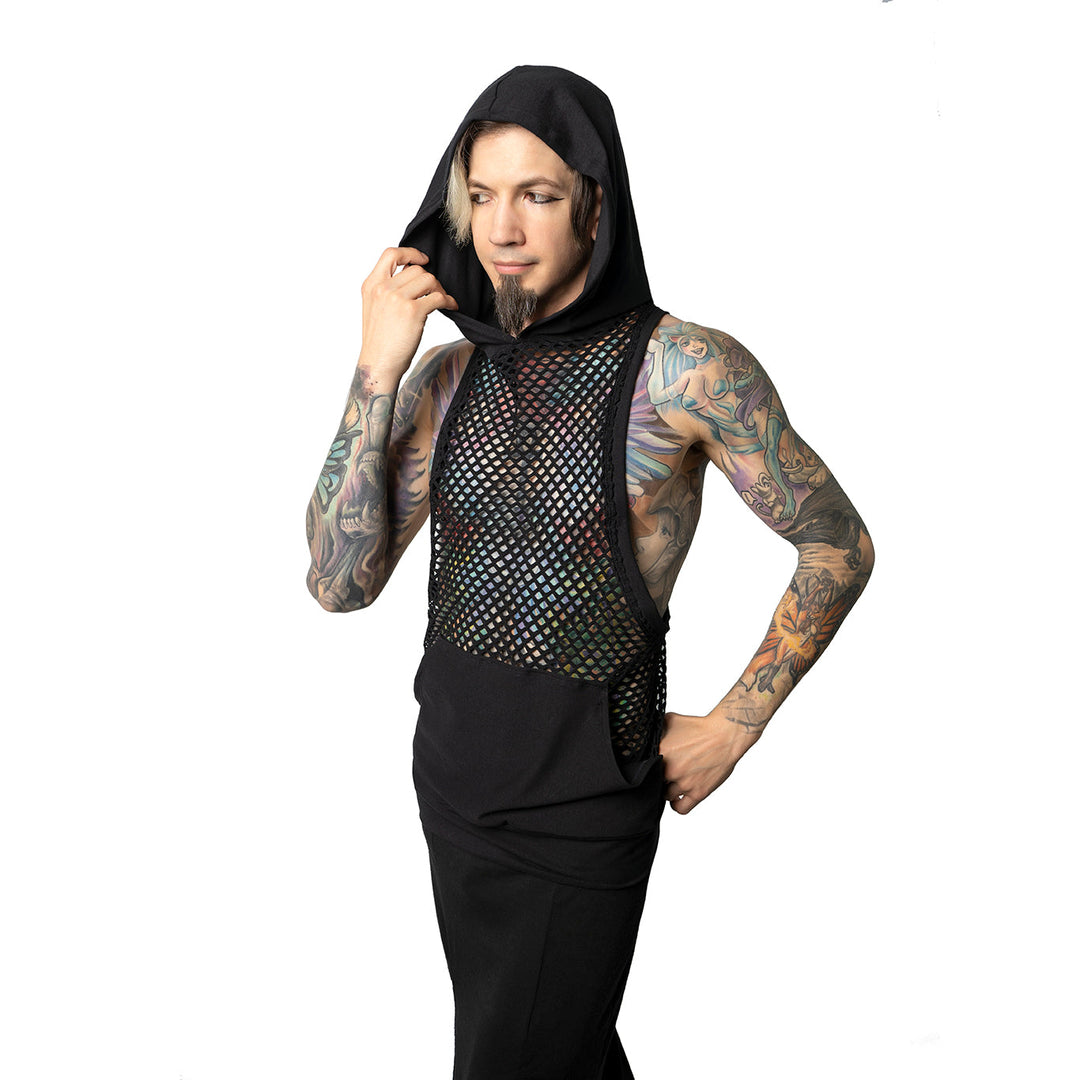 VectorNet Racer Back Hooded Tank - Pawstar dsfusion Shirts & Tops cyber, festival, rave, sale, ship-15, ship-30day, tops
