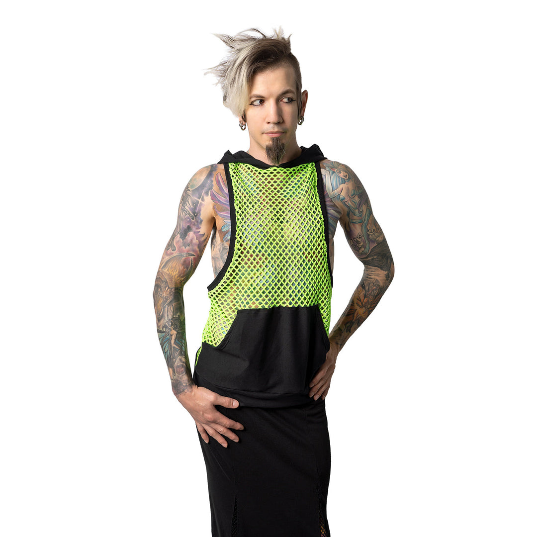 VectorNet Racer Back Hooded Tank - Pawstar dsfusion Shirts & Tops cyber, festival, rave, sale, ship-15, ship-30day, tops