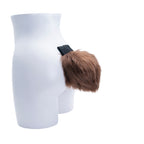 Bunny Tail faux fur rabbit furry fluffy partial fursuit halloween costume or hopps zootopia beastars cosplay accessory in brown