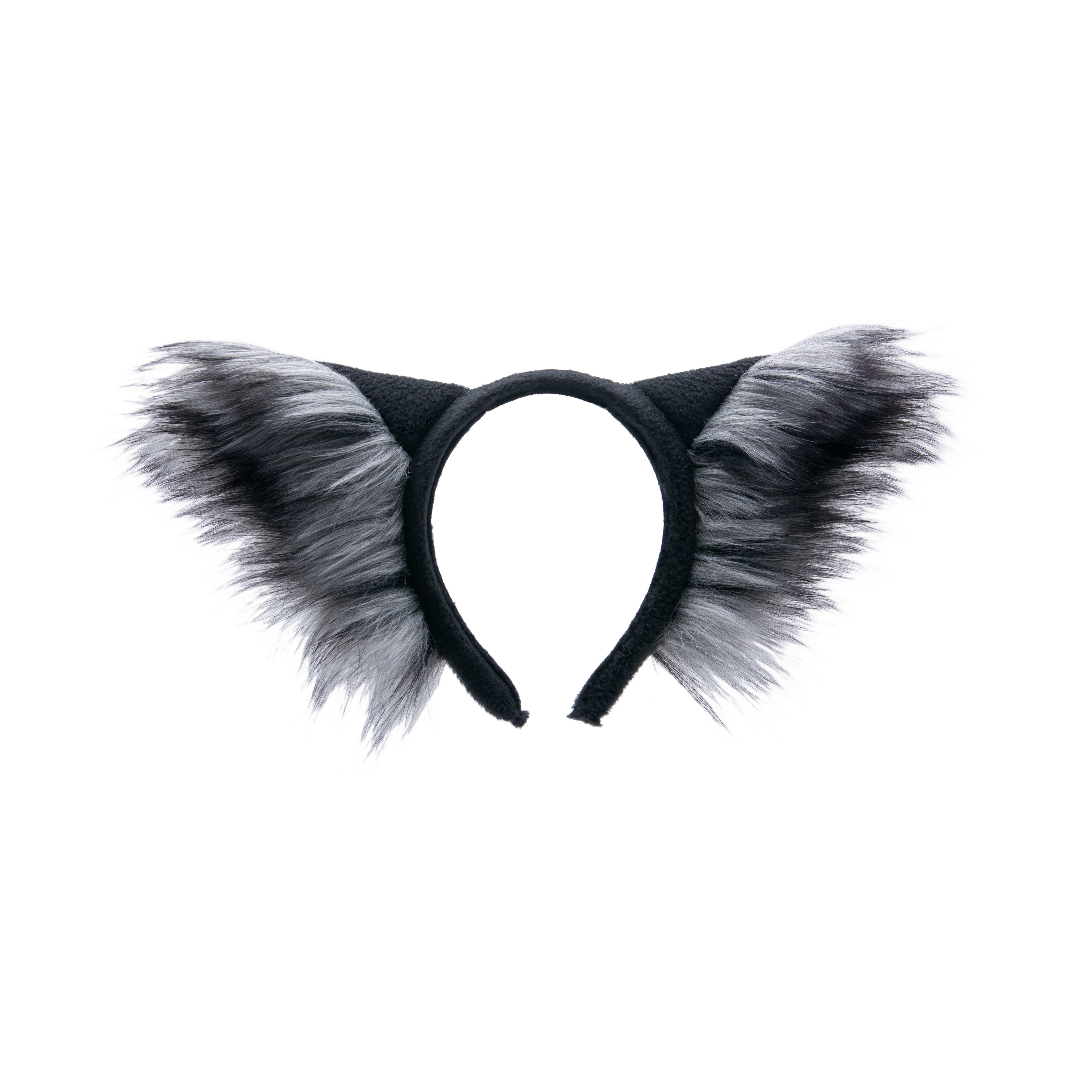 Gray Wild Wolf Ear Headband by Pawstar for costumes, cosplay, fursuit, fashion, therian