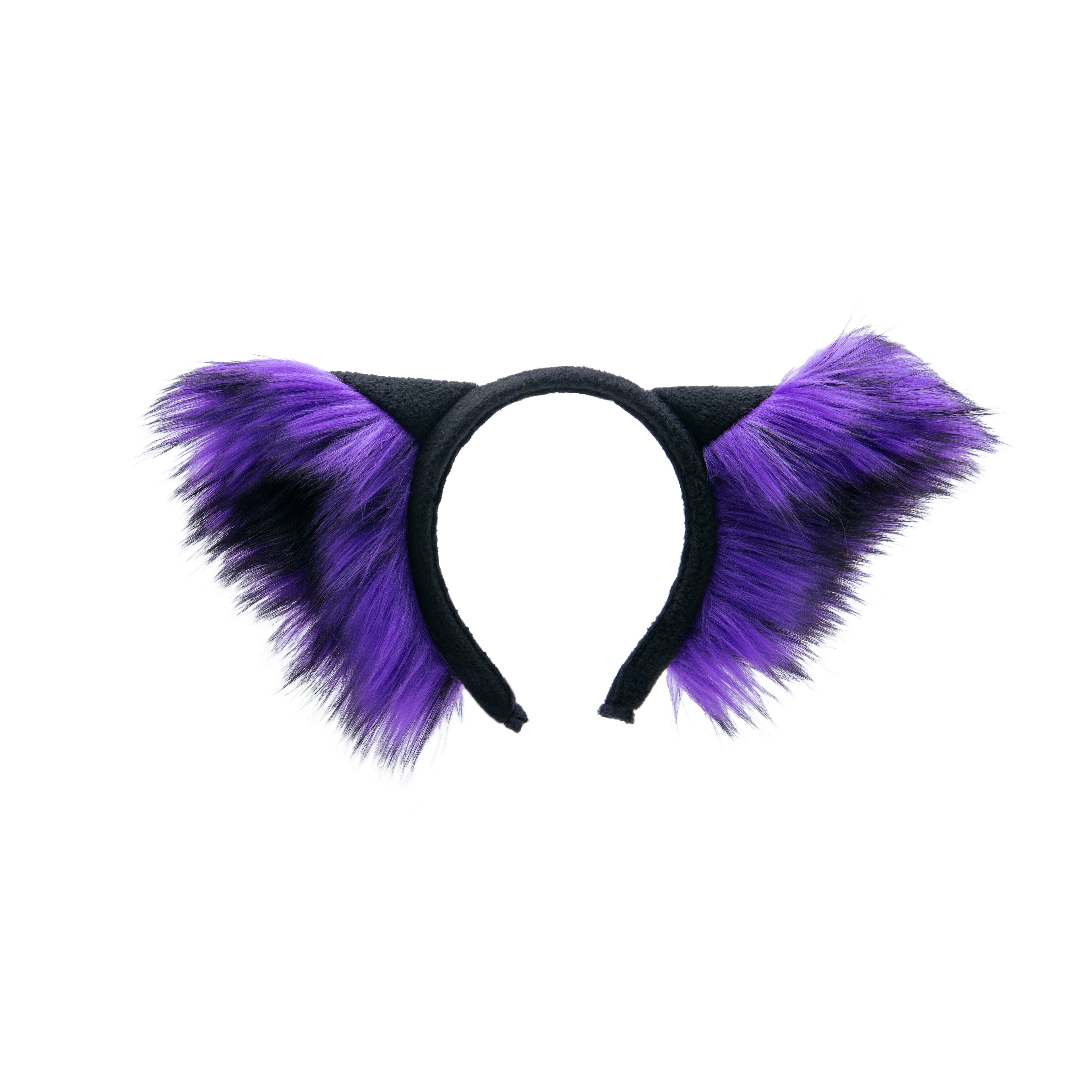Purple Wild Wolf Ear Headband by Pawstar for costumes, cosplay, fursuit, fashion, therian