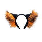 Orange Wild Wolf Ear Headband by Pawstar for costumes, cosplay, fursuit, fashion, therian