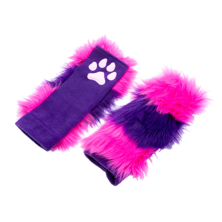 Pawstar cheshire cat paws from alice in wonderland. Great for halloween costume and furry cosplay.