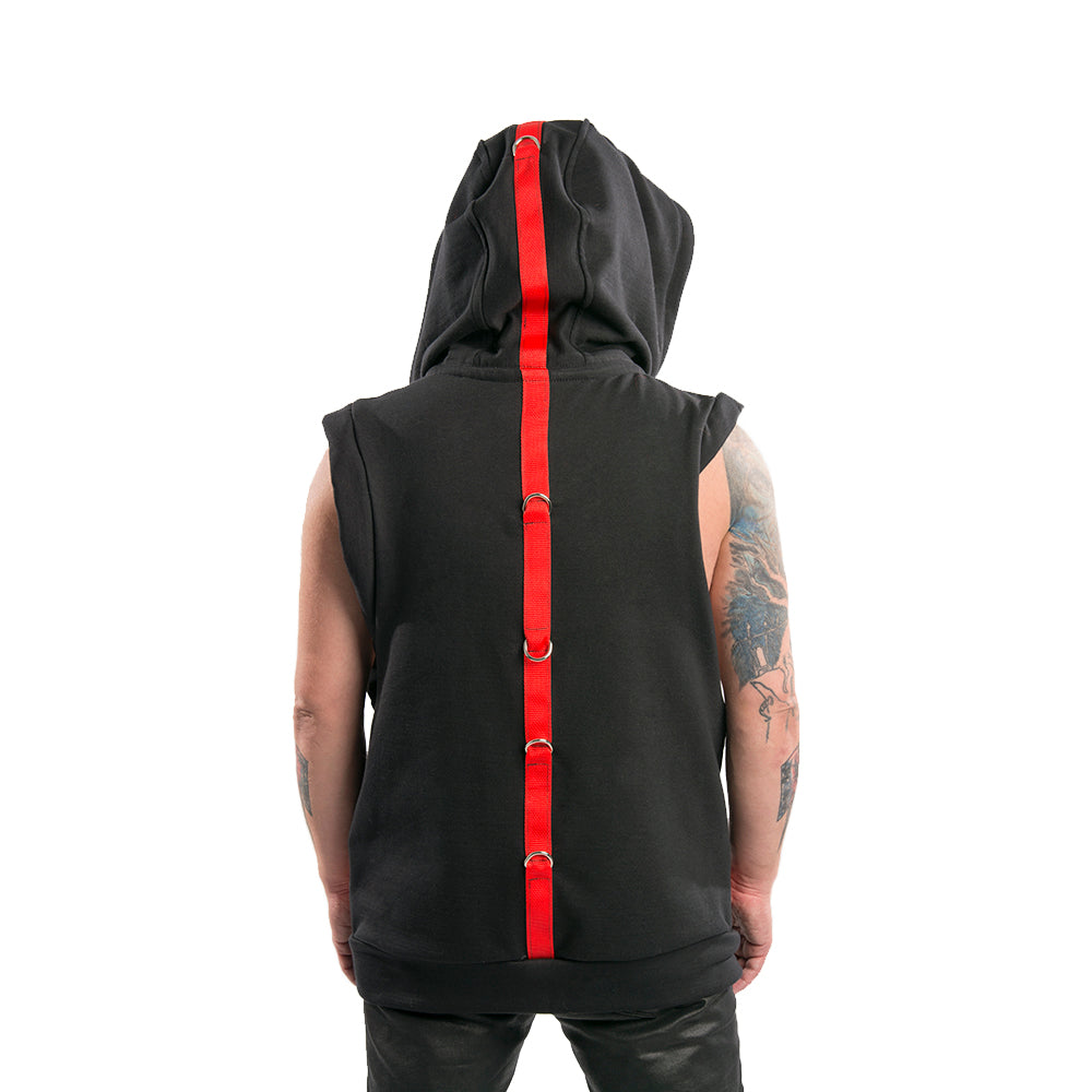 Sleeveless D-Ring Hoodie - Pawstar dsfusion Outerwear outerwear, ship-15, ship-30day