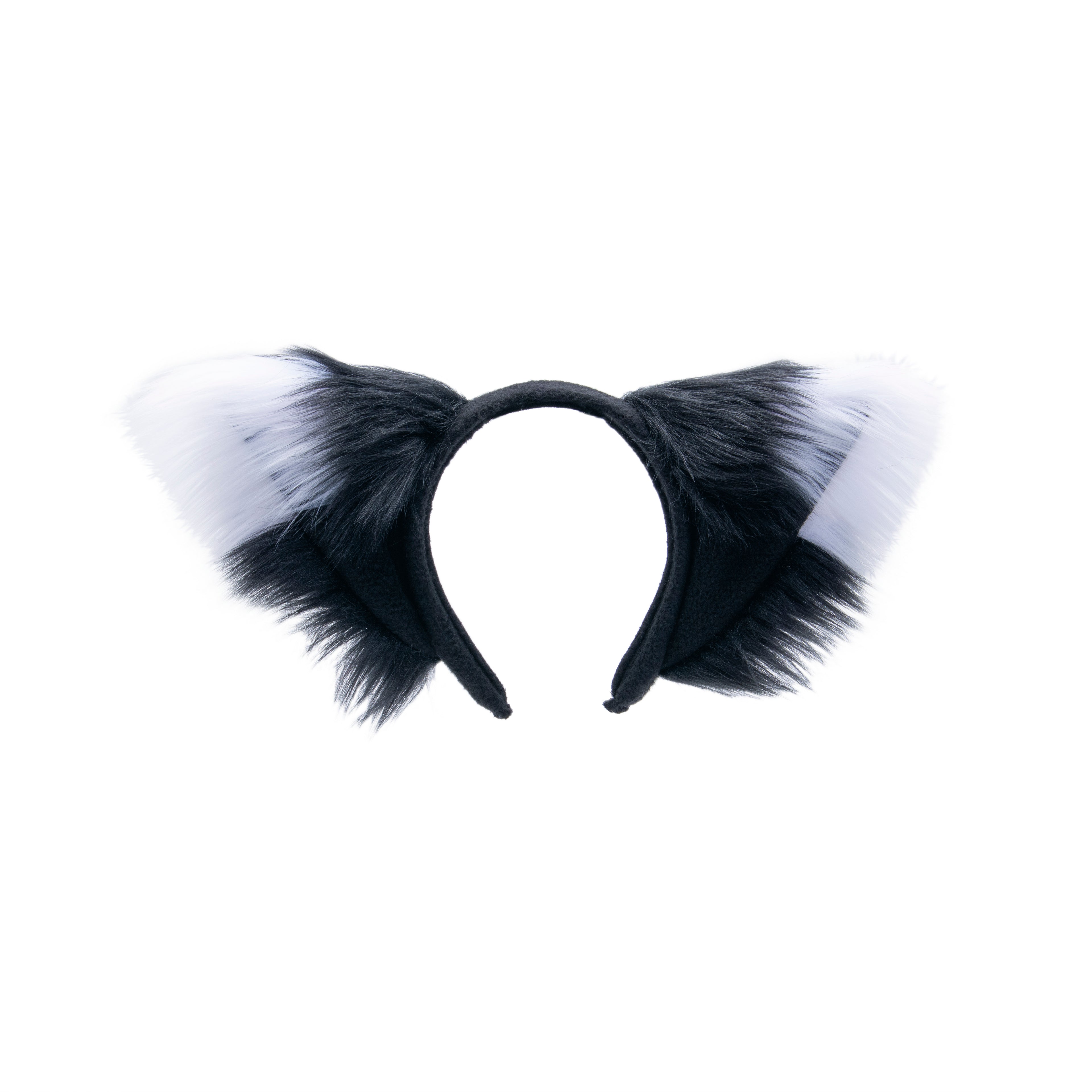 black Fox Ears - Pawstar Fox Yip Ear Headband - fox ears headband for costumes, cosplay, fursuit, fashion, therian