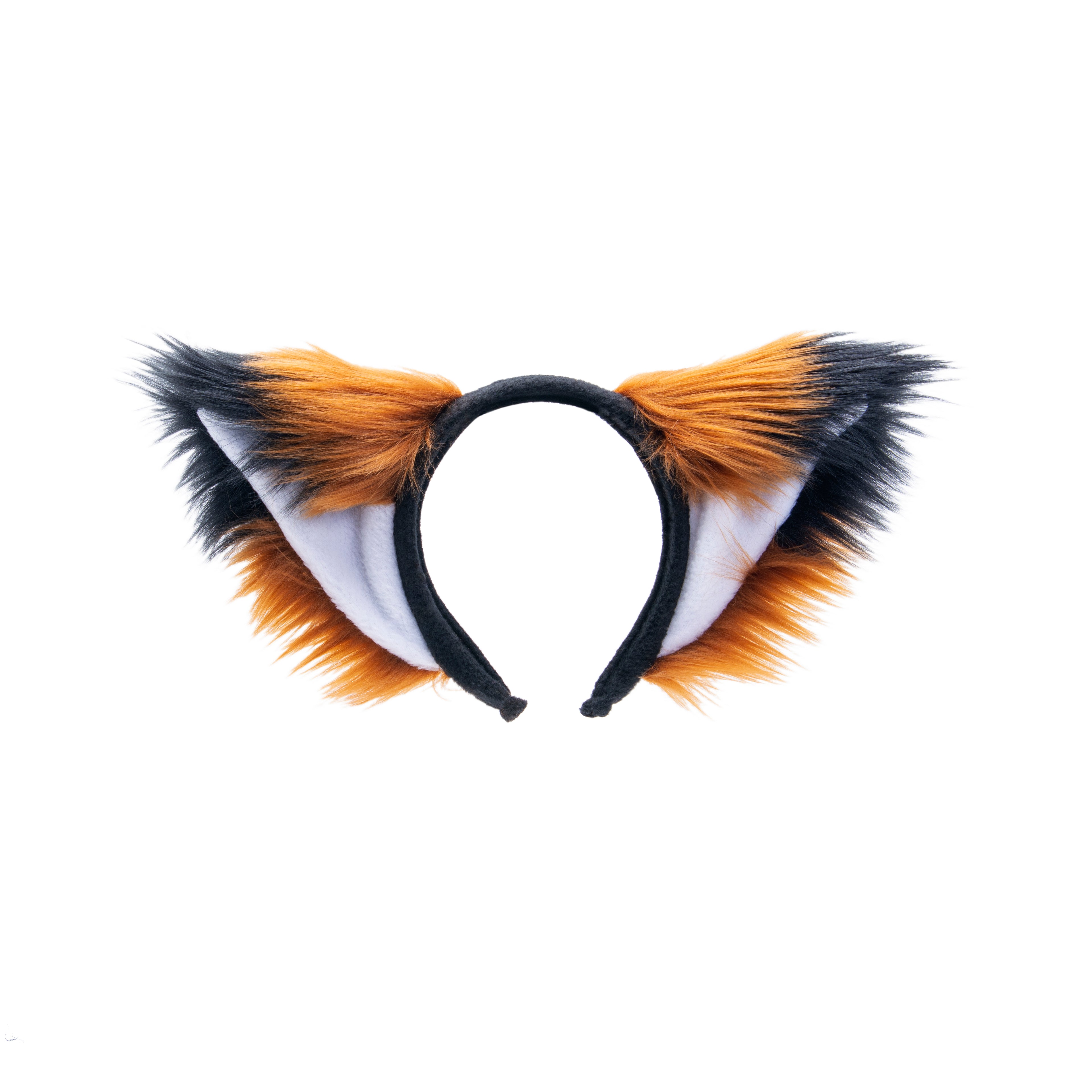 rust brown Fox Ears - Pawstar Fox Yip Ear Headband - fox ears headband for costumes, cosplay, fursuit, fashion, therian