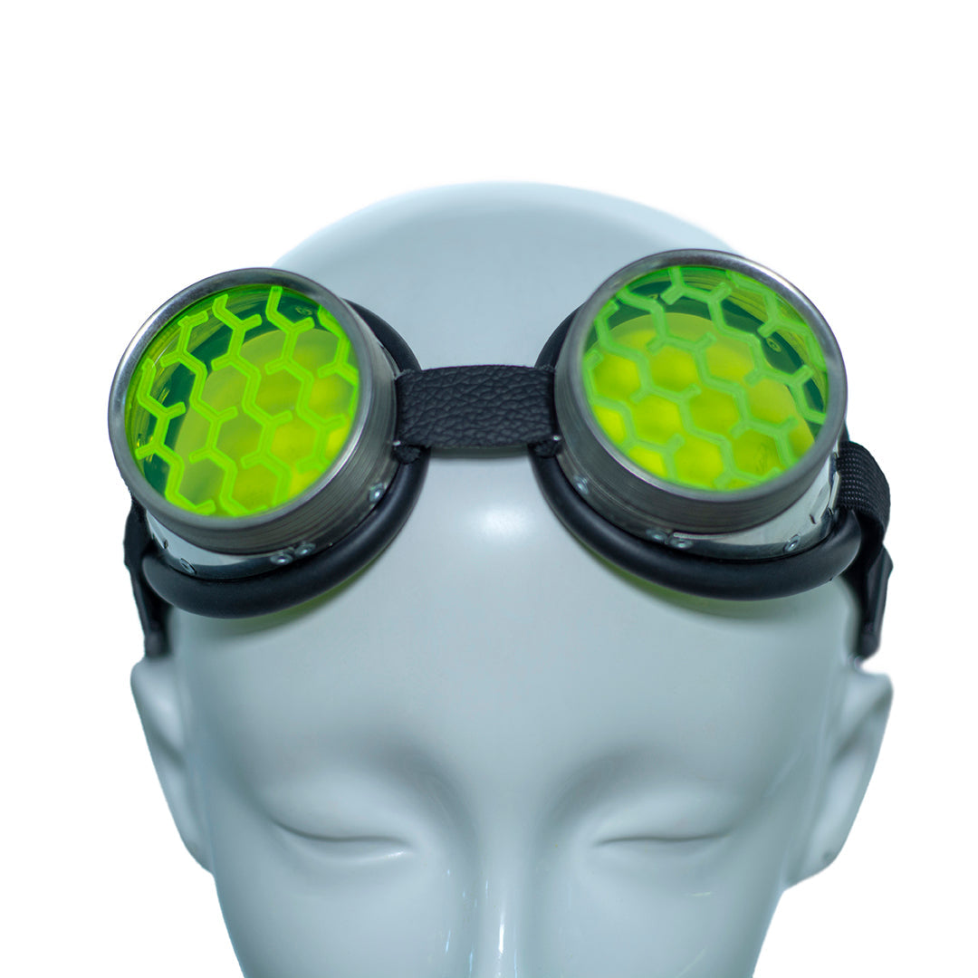 UV Etched Goggles - Pawstar dsfusion Cyber Goggles cyber, festival, rave, ship-15, ship-15day