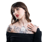 mirror white Pawstar Logo Bit Necklace - Pawstar Pawstar Necklaces  cosplay, costume, Cutebits, furry,
